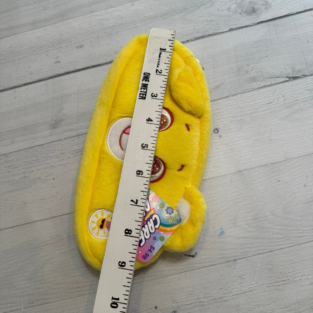 Care Bears plush Pencil Case yellow funshine‎ bear NEW - Picture 4 of 4